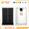 painel solar feito sob encomenda 12v do tamanho 25w 30w do produto novo para a luz de rua